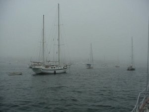 fogged in, in Newport 