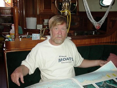 Cap'n Bob Navigating towards the Bahamas