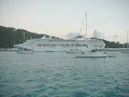 A cruise ship at St Tomas